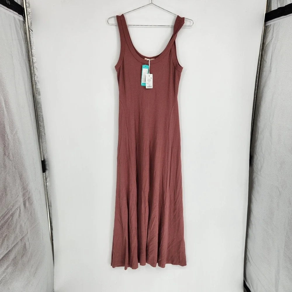 Marine Layer Brown Medium Lexi Sun in Fit and Flare Dress NWT